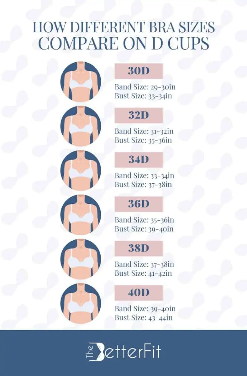 Difference Between 36d And 38c