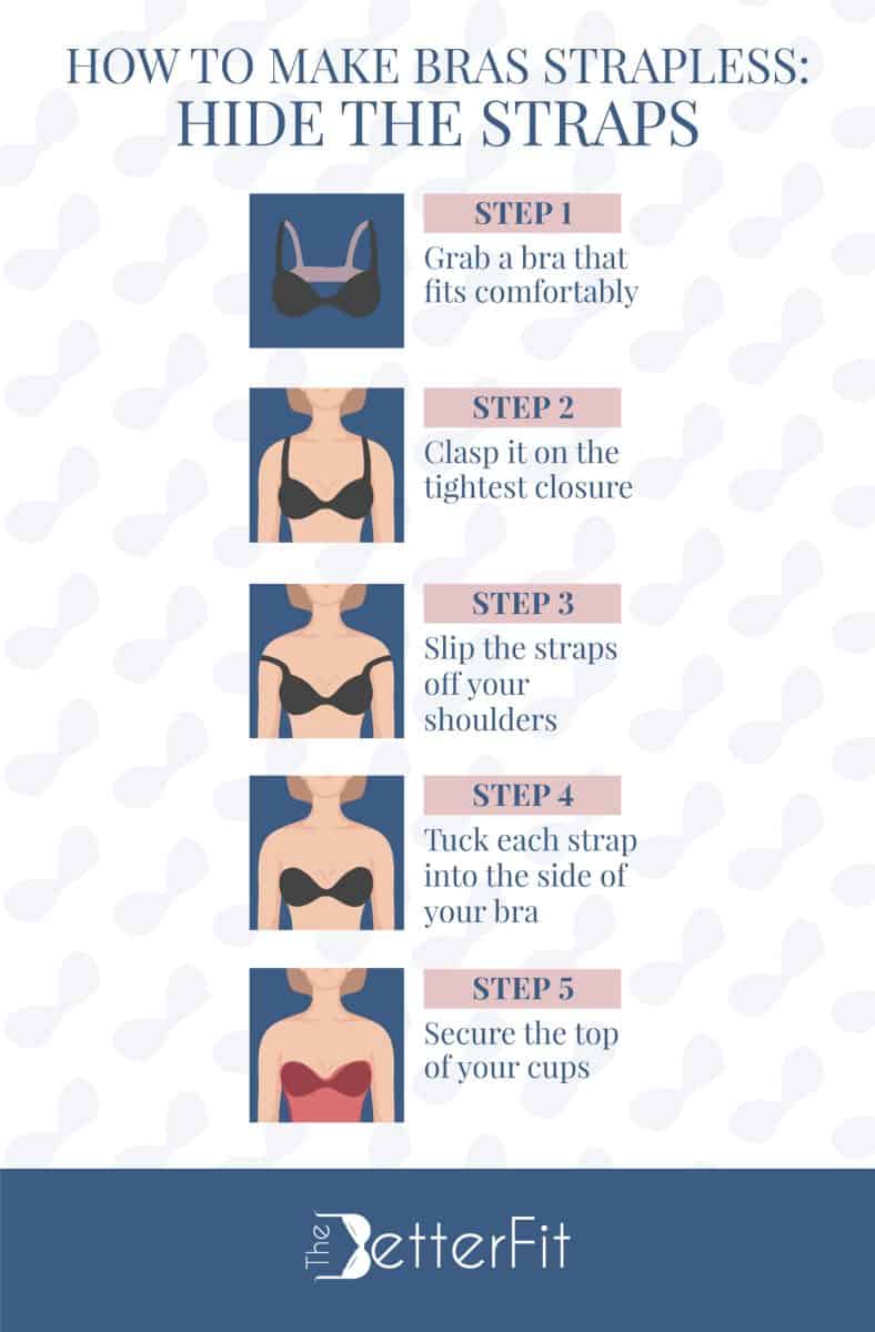 4 Methods for How to Make a Bra Strapless