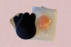 One pair of silicone nipple cover bra tape and two pairs of silicone breasts pads tape