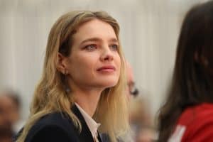 Natalia Vodianova wearing black long sleeves blazer at the Special Olympics World Winter games