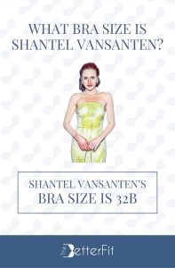 Graphic image of Shantel Vansanten with 32B bra size wearing a tube bodycon dress